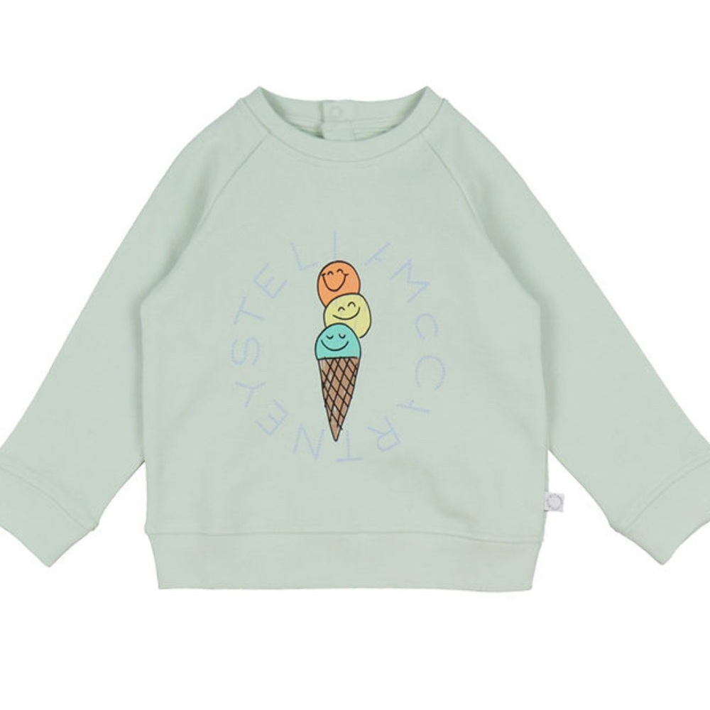 Stella McCartney Kids Pastel Green Ice Cream Hoodie